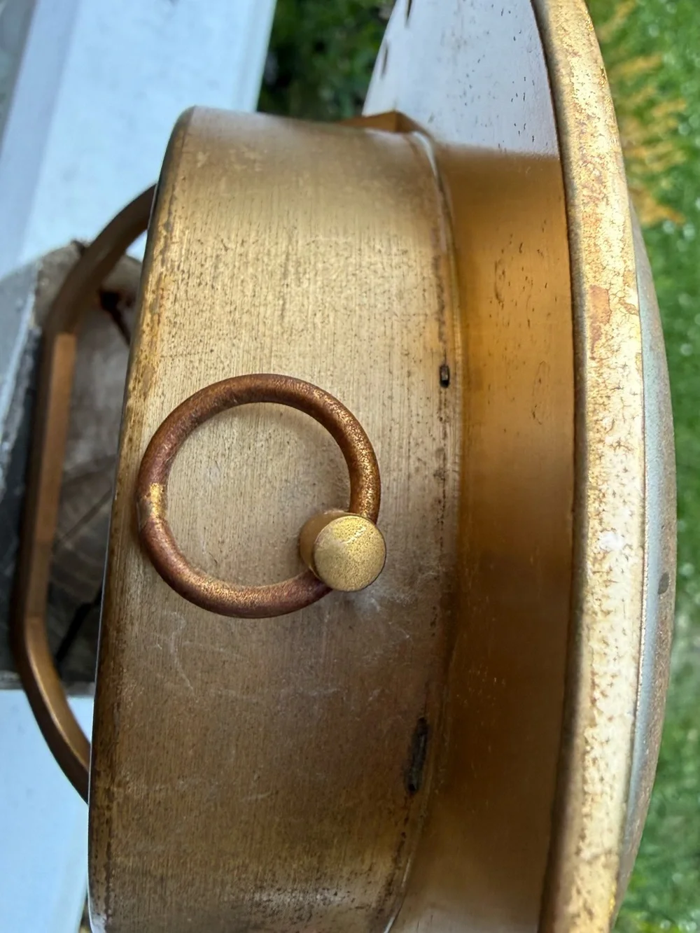 Brass porthole nautical Geneve Eldor Home Line Cruise Ship Clock
